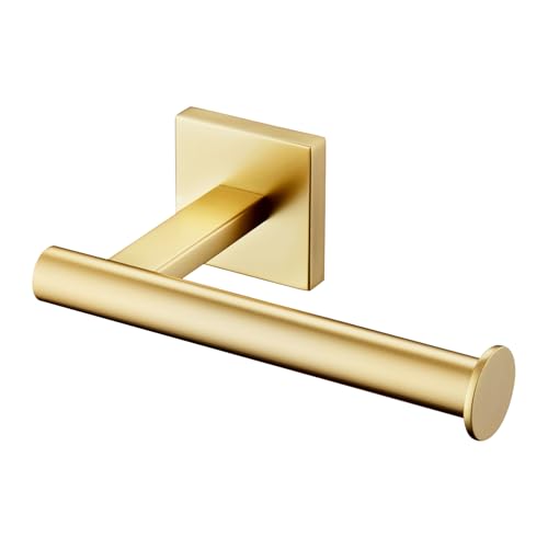 KOKOSIRI Toilet Paper Holder Tissue Paper Dispenser for Bathroom Toilet Roll Holder Wall Mounted, Brushed Gold Stainless Steel B2008BG - color: Brushed Gold, size: Vertical