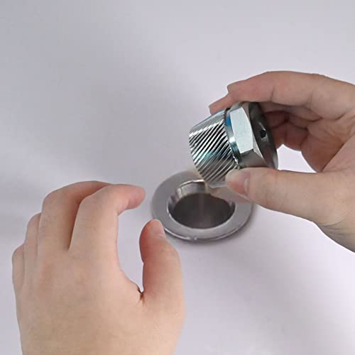 MILMUMU Compatible with Tub Drain Extractor-Removes Stubborn Tub Drains. | Compatible with Tub Drain Extractor-Removes One and a Half Inch Old or Stubborn Tub Drains （ 05255 1.5" ）. - color: Chrome