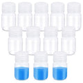 12 Pack 1oz Plastic Bottles with Lids - Wide Mouth BPA-Free Leak-Proof Sample Containers for Lab Reagents, Pills, Cosmetics, Travel Toiletries & Essential Oils Storage (Transparent, 1OZ/30ML) - size: 1OZ/30ML