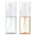 Travel Spray Bottle 2 Pack 1.35oz / 40ml Small Fine Mist Spray Bottles | Empty Mini Spray Bottles Refillable Plastic Travel Bottle - Leak Proof - for Face Toner, Hair Mist, Plants, Cleaning - color: clear+orange