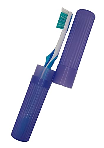 American Comb Toothbrush Holder - Purple, Made in USA, with Ventilation Holes, for Toothbrush Covers, Toothbrush Holder, Toothbrush Soft, Durable Design, Hygienic Bathroom Accessory - color: Purple