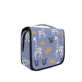 senya Hanging Travel Toiletry Bag Kit Makeup Case Cosmetics Organizer for Men Women - color: Cute Giraffe Tropical Leaves