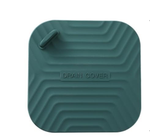 Sink Stopper Silicone Bathtub Stopper,Kitchen Sink Drain Stopper,Bathroom Drain Plug Stopper,Shower Drain Sink Stopper, Laundry Sink Drain Stopper (Square Green) - color: Square Green
