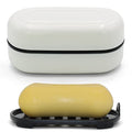 AIMAIAIMAI Travel Soap Container, Leakproof Soap Box, Travel Soap Holder with Removable Draining Layer, Portable Soap Case for Traveling, Camping, Gym (White, 1 Pack) - color: White Style a