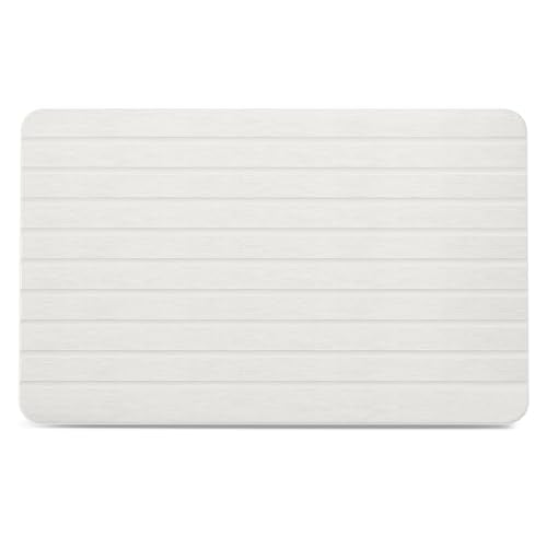 YEECOPON Stone Bath Mat Diatomaceous Earth Bath Mat Non-Slip Super Absorbent Bath Mats for Bathroom Quick Drying Diatomite Stone Shower Mat Large Natural Easy to Clean