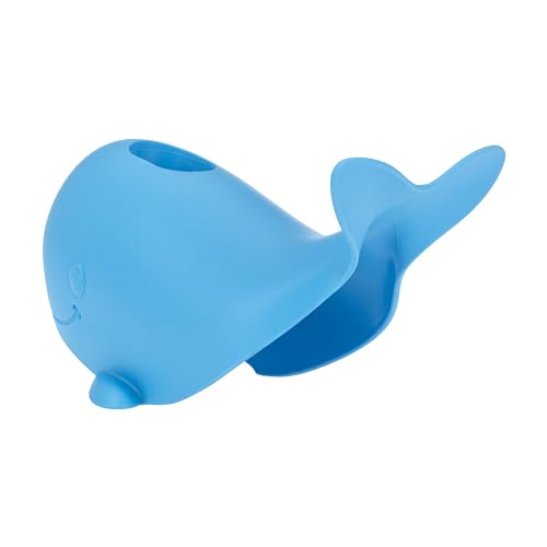 Nuby Bathtub Safety Spout Guard - Compatible with Most Standard Faucets - Bath Toys - Whale - style: Whale