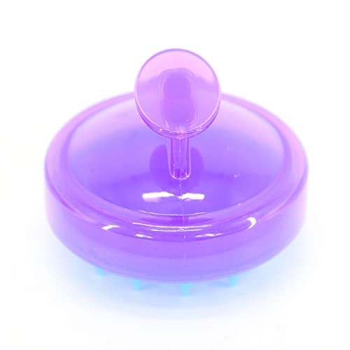 BTWTRY Purple Hair Shampoo Brush Scalp Care Hair Brush with Soft Silicone Care Scalp Massager for The Scalp Exfoliate and Deep Scalp Cleansing (Purple) - color: Purple