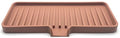 Silicone Soap Dish Tray and Sponge Holder with Drain Chute, Rectangular, Kitchen and Bathroom Sink Organizer (Mocha, 9"x3.5") - color: Mocha, size: (MD) 9"x3.5"