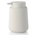 YAUKPH Striped Liquid Hand Soap Dispenser with Leak-Proof Pump for Bathroom and Kitchen Countertop 11oz Beige - color: Beige, size: Liquid Dispenser