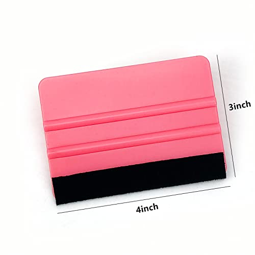 Umaki 8.3inch Large Vinyl Wrapping Felt Squeegee with 4inch Vinyl Squeegee Applicator for Fastly Installing Vehicle Tinting Film Graphic or Wallpaper, Finish Smoothing/Cleaning Work, 3pack - color: Black