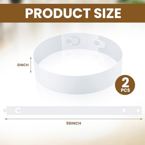 2 Pcs 96” Splash Guard for Floor Scrubbers Adjustable Splash Guard with Slots for Applicable Different Sizes Scrubbers, Stripping Floors Protect Walls