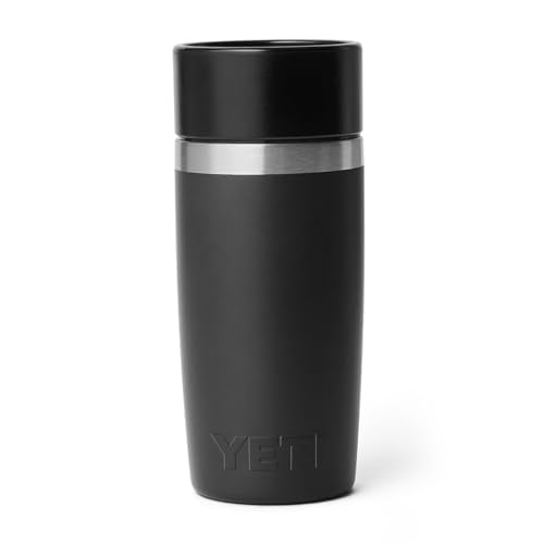 YETI Rambler 12 oz Travel Bottle, Stainless Steel, Vacuum Insulated with Leakproof Commuter Cap, Black - color: Black, size: 12 Ounces