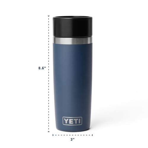 YETI Rambler 16 oz Travel Bottle, Stainless Steel, Vacuum Insulated with Leakproof Commuter Cap, Black - color: Black, size: 16 Ounces