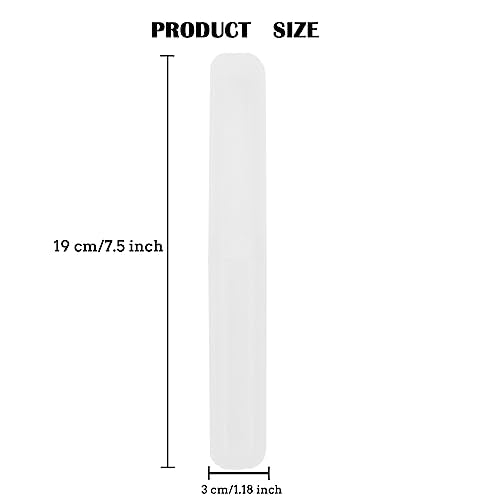 6 Pack Travel Toothbrush Containers Case Portable Plastic Breathable Toothbrush Holder Storage Dust-Proof and Sanitary for Travel Camping School Business (Clear A) - color: Clear A