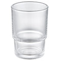 Bathroom Glass Cup, Aomasi Transparent Toothbrush & Toothpaste Holder, Mouthwash Tumbler Cup Drinking Mug Glassware - color: Transparent