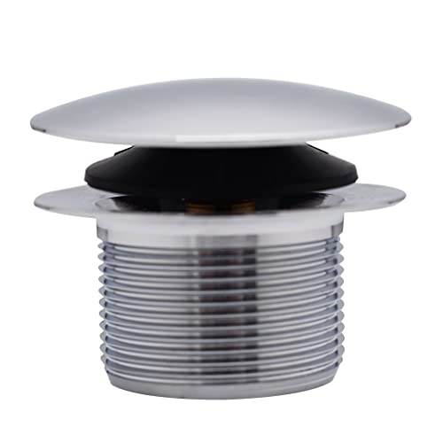 Westbrass 1-1/2" MPSM Coarse Thread Tip-Toe bathtub Drain Plug with Floating Faceplate, Polished Chrome, D398RK-26 - color: Polished Chrome, size: 1 Pack