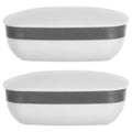 DOITOOL Travel Soap Case Bar Soap Container with Lid and Sponge Strap Portable for Camping Gym and Household Use 2 Sets
