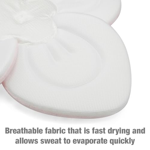 PandaEar Baby Bath Pad for Infant Newborn | Soft Flower Petals for Sink Bathtub Essentials Shower Gift (Pink) - color: Pink