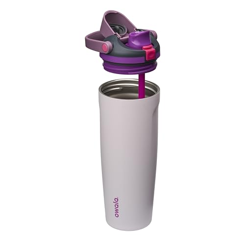 Owala FreeSip Sway Insulated Stainless Steel Water Bottle with Two-Way Spout, Built-In Straw and Bucket Handle, Made for Travel, School, and Sports, 30oz, BPA Free, Leak Proof, Dreamy Field - color: Dreamy Field, size: 30 Ounces