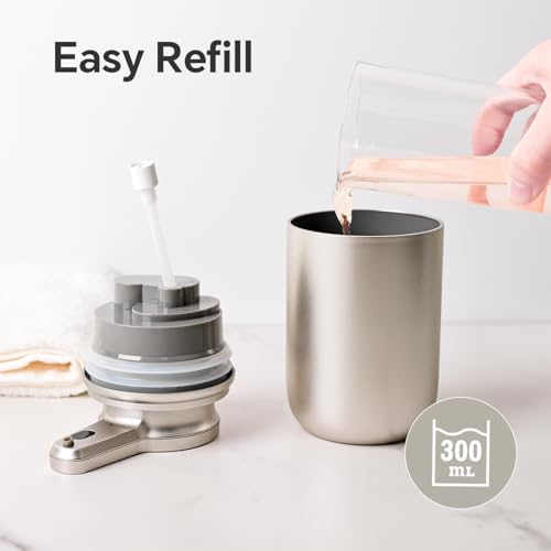 LAOPAO Automatic Soap Dispenser, Liquid Hand Soap Dispenser for Bathroom Kitchen Rechargeable Touchless Hand Soap Pump, 10oz - color: Liquid