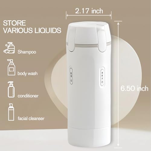 4 in 1 Travel Dispenser, 4 Pack 30ML Travel Bottles with Measurement Scale & Label Stickers for Toiletries, Leak Proof Dispenser Bottle Containers for Shampoo Lotion Conditioner Cream (White) - color: White