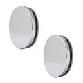 Westbrass D980R-2-26 Floating No-Hole Bath Waste Overflow Faceplate and Adaptor, Polished Chrome (2-Pack) - color: Polished Chrome, size: 2 Pack