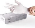 LANON Food Safe White Disposable Nitrile Gloves, Latex-Free, Powder-Free, Textured Fingertips, Cooking, Cleaning, Large - size: Large (Pack of 100)