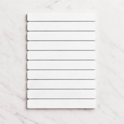 Premium Foldable Stone Bath Mat - Ultra Absorbent Quick Drying Compact Easy to Store & Clean Non-Slip Diatomaceous Earth Bath Shower Mat (White) - color: White