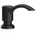 SAMODRA Built in Kitchen Sink Soap Dispenser (Matte Black) with 12 oz Large PET Lotion Bottle, Refill from Top - color: Matte Black, style: 12 oz Bottle