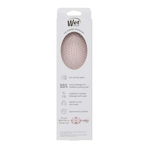 Wet Brush Original Detangling Hair Brush, Hello Disney Minnie Mouse - Ultra-Soft IntelliFlex Bristles - Detangler Brush Glide Through Tangles With Ease For All - For Women, Men, Wet & Dry Hair - color: Minnie