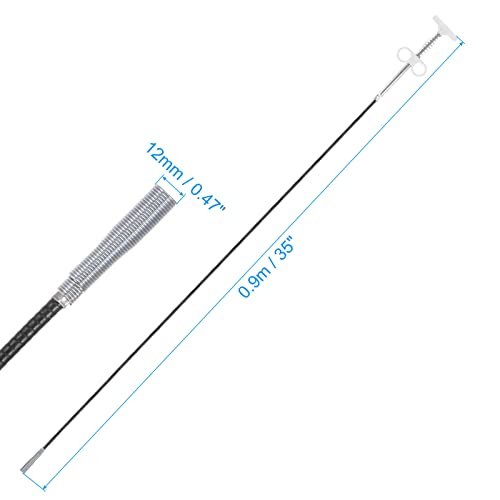 HARFINGTON Flexible Grabber Claw Pick Up Tool 35 Inch 4 Claws Stainless Steel Sewer Cleaning Hook Unclog Sink Sewer Hair Drain Cleaner Tool Sink Unclogger for Toilet Bathtub Sewer White - color: White, size: 35 Inch
