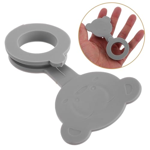 YARNOW 4pcs Bath Tub Drain Plug Set, Universal Silicone Bathtub Stopper in Smoke Gray, Water Stopper for Bathing Safety and Leak Prevention