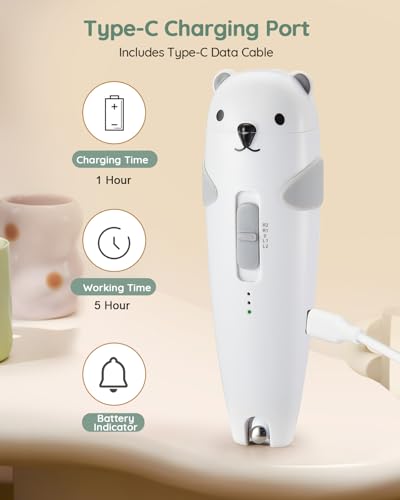 Lilian&Gema Baby Healthcare and Grooming Kit, 28-in-1 Rechargeable Nail Trimmer Electric Set, Dual Auto Light Baby Nail Care Kit, Portable Newborn Nursery Health Care Set for Infant Toddlers Boy Girl - color: Grey