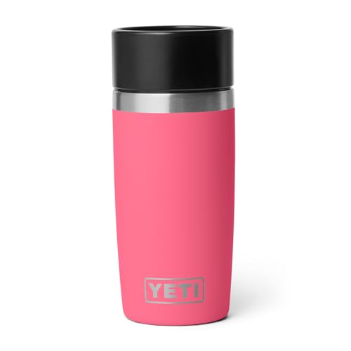 YETI Rambler 12 oz Travel Bottle, Stainless Steel, Vacuum Insulated with Leakproof Commuter Cap, Tropical Pink - color: Tropical Pink, size: 12 Ounces