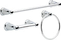 Franklin Brass 3-Piece Polished Chrome Bathroom Set Towel Rack, Ring, Toilet Paper Holder| Kinla Bath Accessories - color: Polished Chrome, style: 3-Piece Bath Accessory Set
