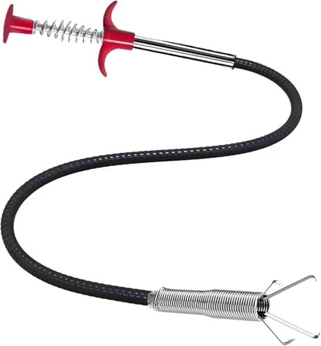 33 inch Drain Snake Flexible Grabber Claw – Toilet Snake Drain Claw for Clog Remover & Pick Up Small Items - color: 33inch