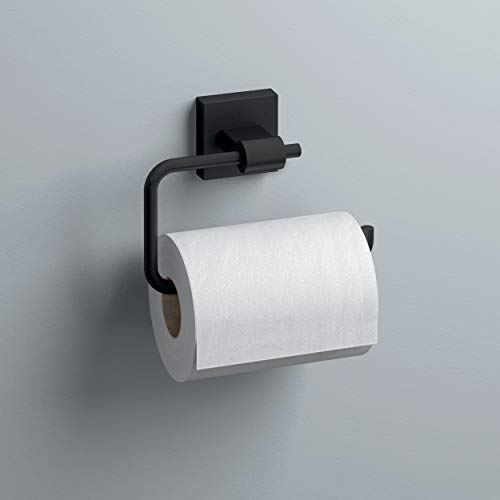 Franklin Brass Toilet Paper Holder | European Style | Matte Black | Wall Mount Single Post | Maxted Bathroom Accessories
