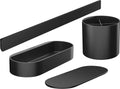 Hansgrohe WallStoris Bathroom Bundle, Accessories and Storage Set, no Drilling, Matt Black, 27968670 - color: Matt Black, style: set / bathroom