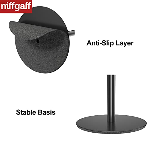 Black Toilet Paper Holder Stand and Dispenser for 4 Spare Rolls,Stainless Steel Free-Standing Toilet Tissue Paper Roll Storage Shelf, Bathroom Accessories