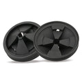 2Pcs 3 3/8" Garbage Disposal Splash Guard, Quiet Garbage Disposal Rubber Drain Insert, Sink Splash Guard QCB-AM Replacement for InSinErator Evolution Series, Removable Garbage Disposal Parts - color: Black 3 3/8" 2pack