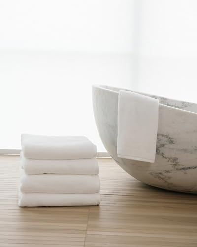 Cozy Earth Ribbed Bath Sheet Set - 60% Cotton 40% Viscose from Bamboo Bath Sheets - Soft & Absorbent Textured Ribbed Pattern - 2 Pack White - color: White, size: Bath Sheet