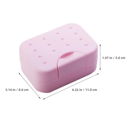 TOYANDONA 4pcs Travel Soap Box Set with Leakproof Lid Portable Plastic Bar Soap Holder Waterproof Washing Case for Bathroom and Outdoor Use