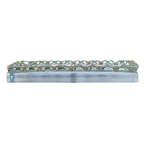Avanti Linens - Vanity Tray, Coastal Home Decor, Seaglass - size: 10" x 5.5" x 1.3"