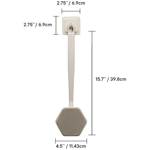 TOOLETRIES Silicone Back Scrubber for Shower with Hook - Sand | Long ergonomic bath brush with a non-slip grip for exfoliating and reaching hard-to-reach areas comfortably. - color: Sand
