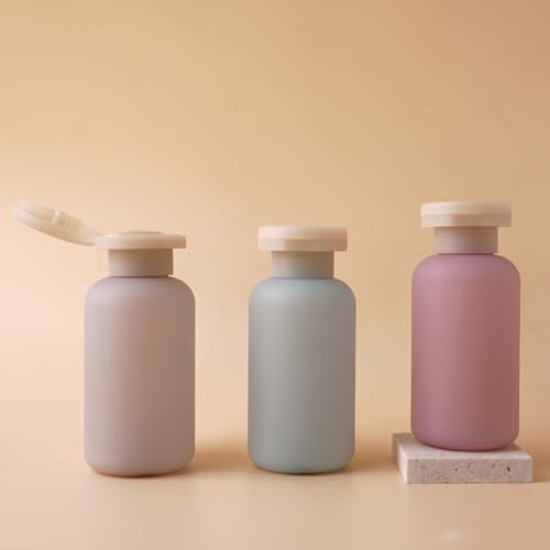 Travel Shampoo Bottles for Toiletries, Leak Proof Travel Size Toiletries Bottle Containers for Shampoo and Conditioner, Reusable Squeeze Bottles, Essentials Accessories (Forest Series, 3.4oz, 4Pcs) - color: Forest Series