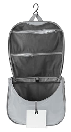Sea to Summit Large Hanging Toiletry Bag, Travel Organizer for Men and Women, HighRise Grey - color: HighRise Grey