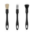 3PCS Car Detailing Brush Kit, Includes Ultra Soft No Scratch Boars Detailing Duster Brush Set for Exterior Interior, Multi-Use Auto Interior Dusting Cleaning Kit, Universal Fit - size: 3 PCS