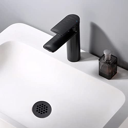Grid Drain Strainer Assembly Without Overflow for Bathroom Sink, C.O. Plug Grid Lavatory Drain, Bathroom Sink Grid Strainer by Artiwell, Oil Rubbed Bronze - color: Oil Rubbed Bronze, style: Without Overflow