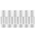 LONGWAY 1 Oz (30ML) Empty Refillable Airless Pump Bottle,Travel Foundation Containers,Airless Cosmetic Pump Bottle for Hand Sanitizer, Toner,Gel,Hair Oil, Lotion and Face Cream (Pack of 6, Frosted) - size: 30 ml