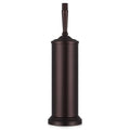Bronze Toilet Brush and Holder Set, Stainless Steel Toilet Brush for Bathroom,Heavy Duty Bronze Toilet Bowl Brush and Holder,Deep Cleaning Modern Toilet Cleaner Brush -Space Saving, Covered Brush - color: Bronze